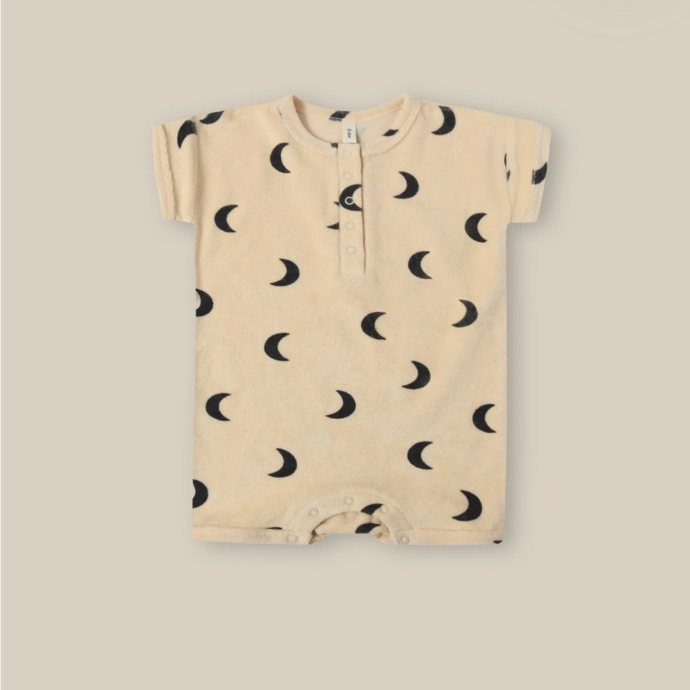 Organic Zoo Pebble Midnight Terry Beach Romper